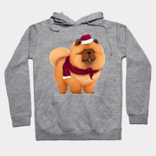 Cute Chow Chow Drawing Hoodie